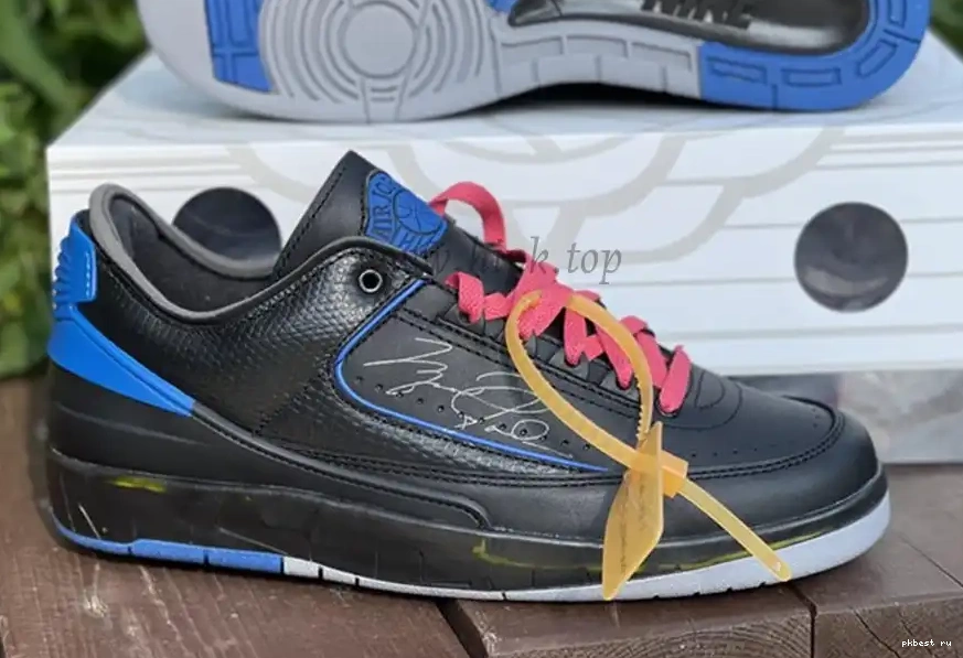 to blue Jordan ready PK OFF-WHITE Low ship God Air 2 x materials retail 0503